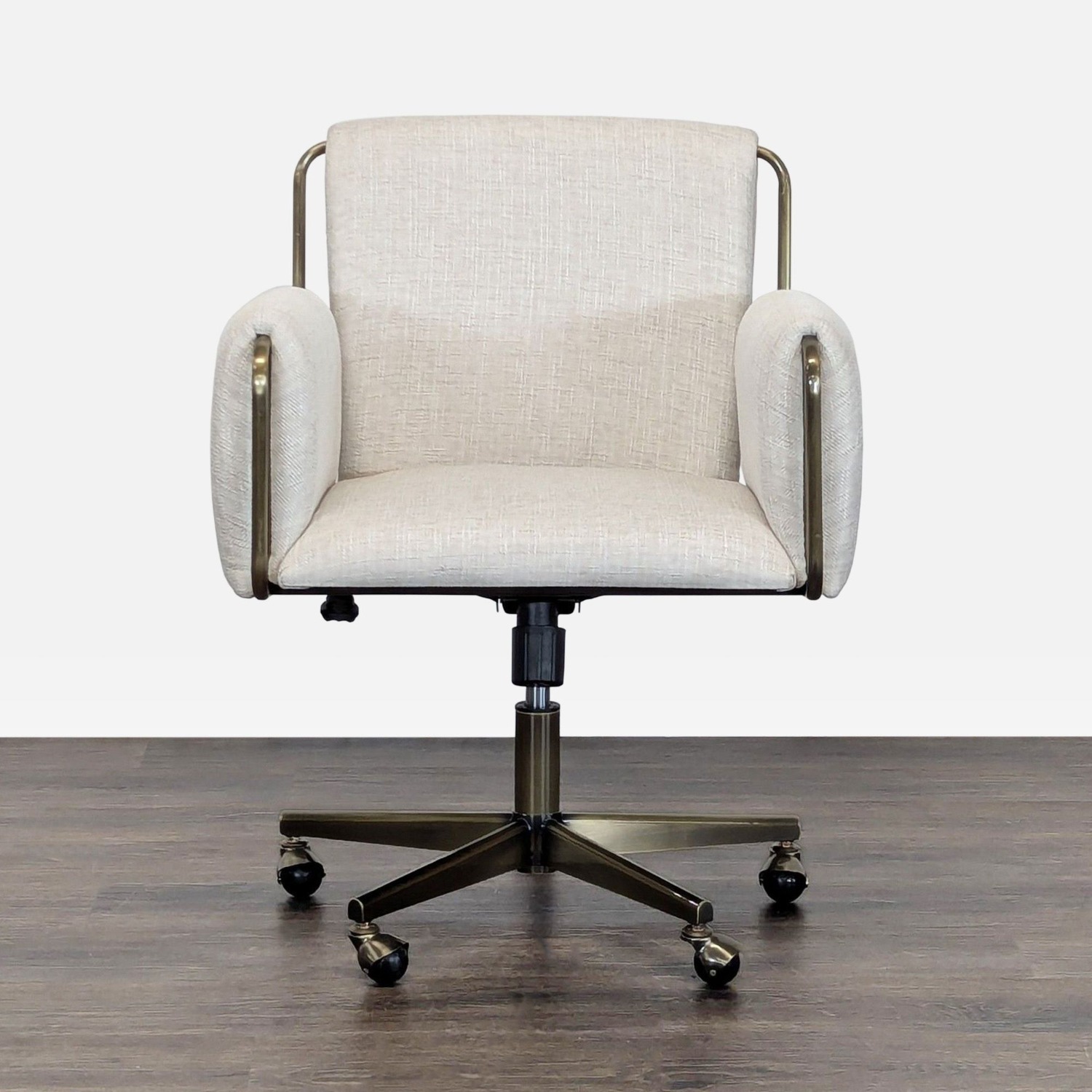 Crate and Barrel Modern Upholstered Office Chair - image-1