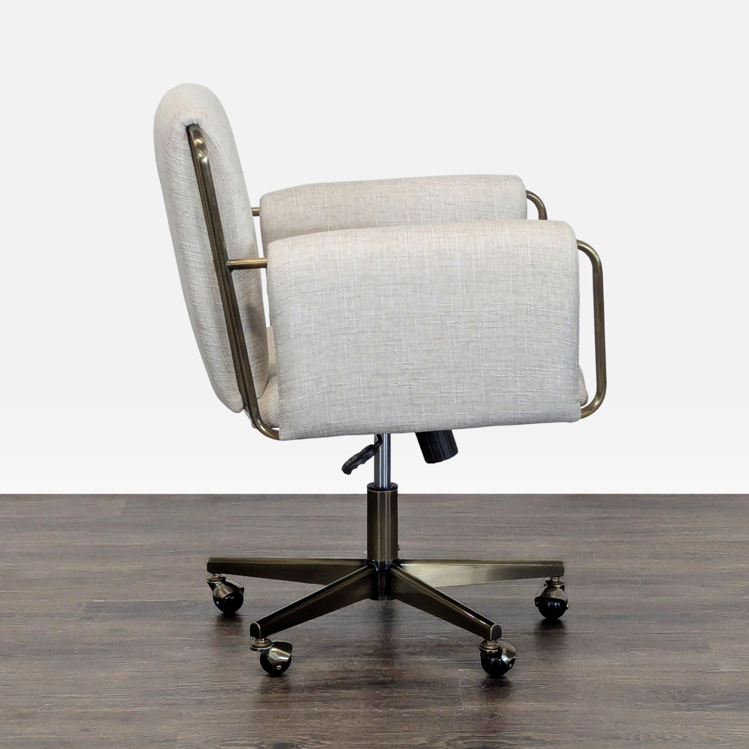 Crate and Barrel Modern Upholstered Office Chair - image-3