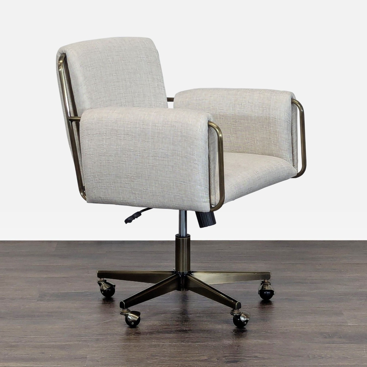 Crate and Barrel Modern Upholstered Office Chair - image-2
