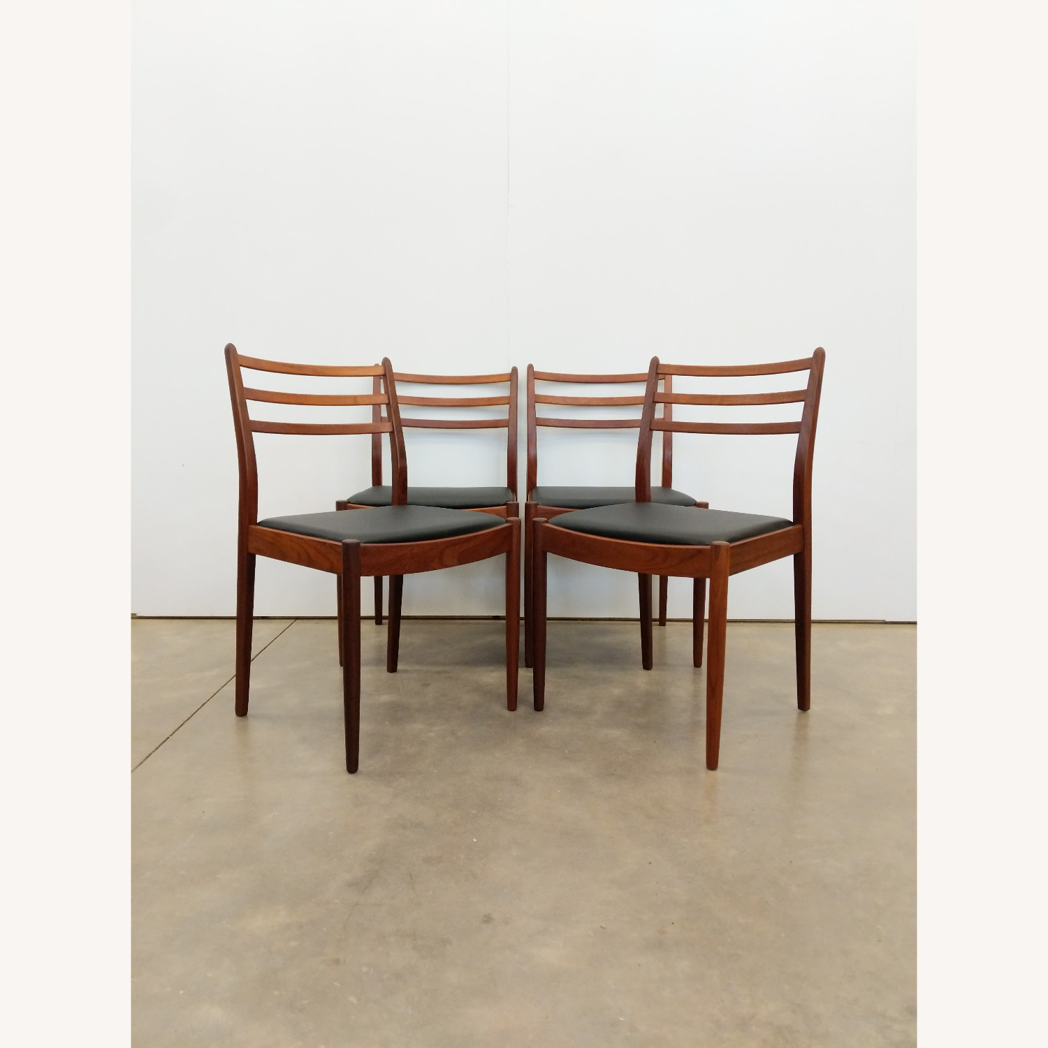 4 Vintage Mid Century Modern G Plan Dining Chairs - image-1