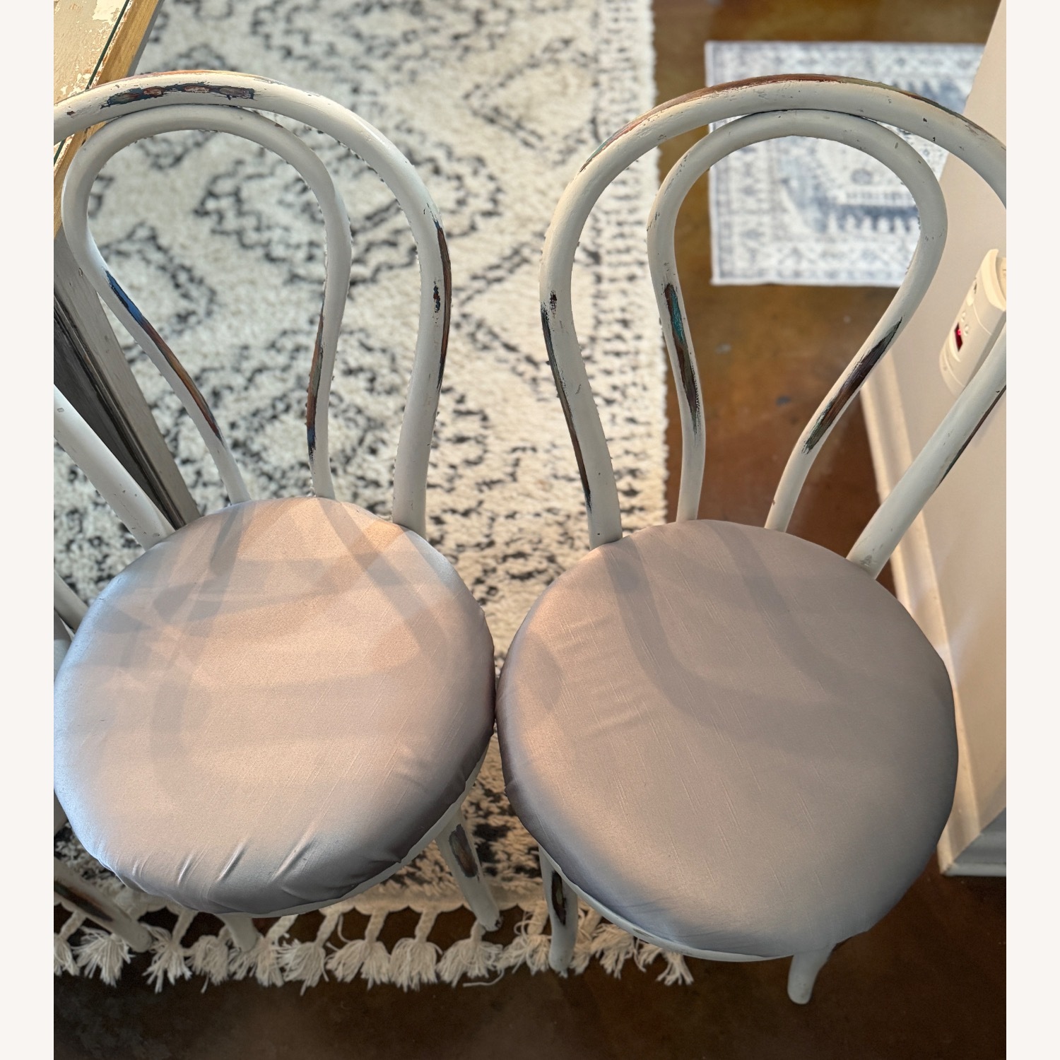 Vintage/Antique White Wood Dining Table - image-17