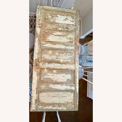 Used Vintage/Antique White Wood Dining Table for sale on AptDeco