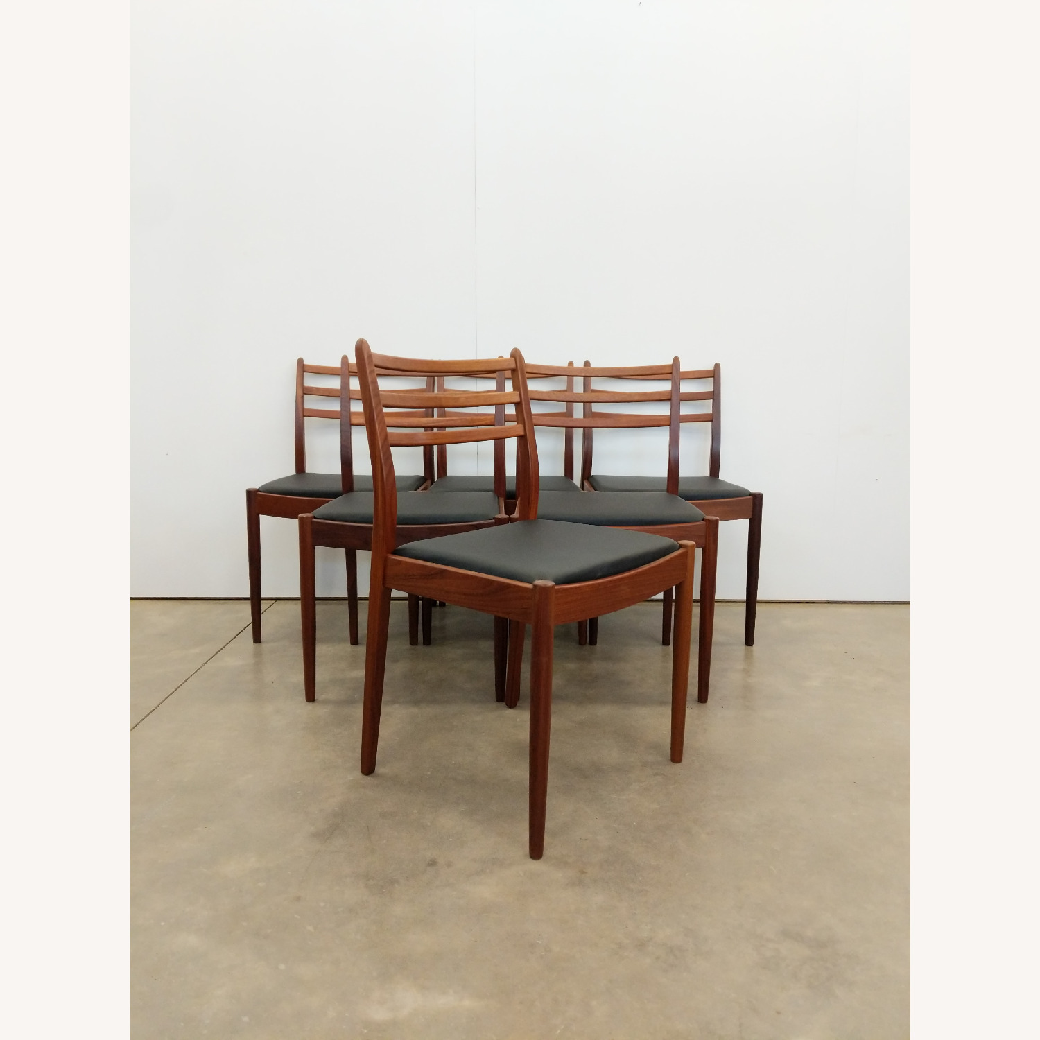 6 Vintage Mid Century Modern G Plan Dining Chairs - image-1