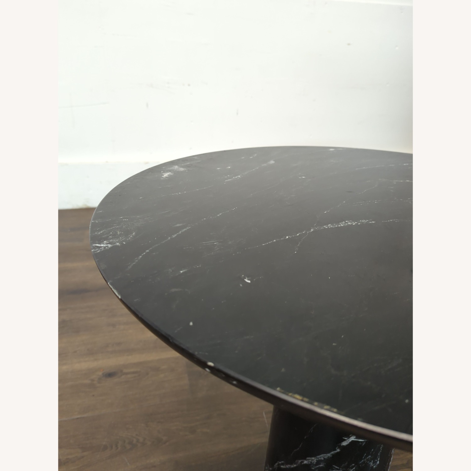 CB2 Babylon Round Black Marble Bistro Table - image-4