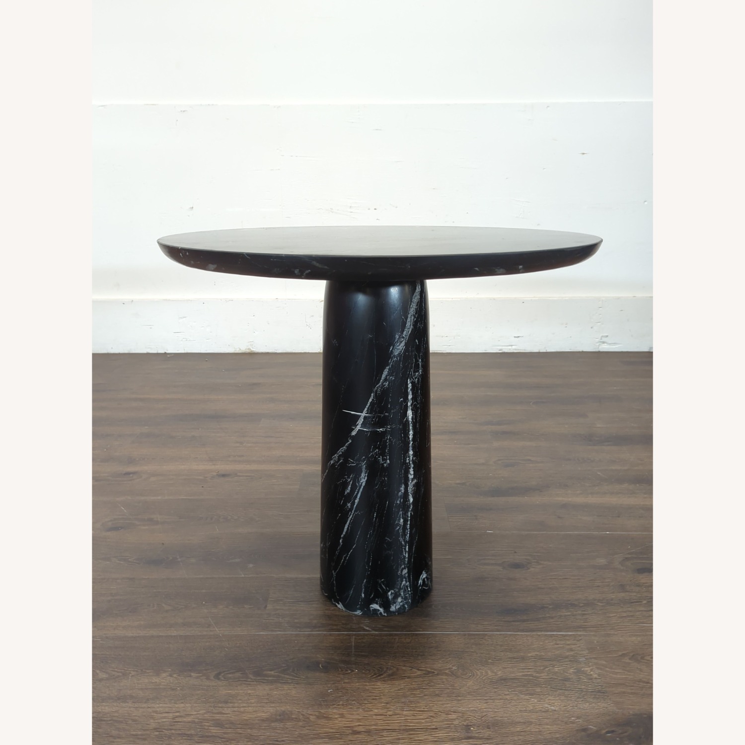 CB2 Babylon Round Black Marble Bistro Table - image-5