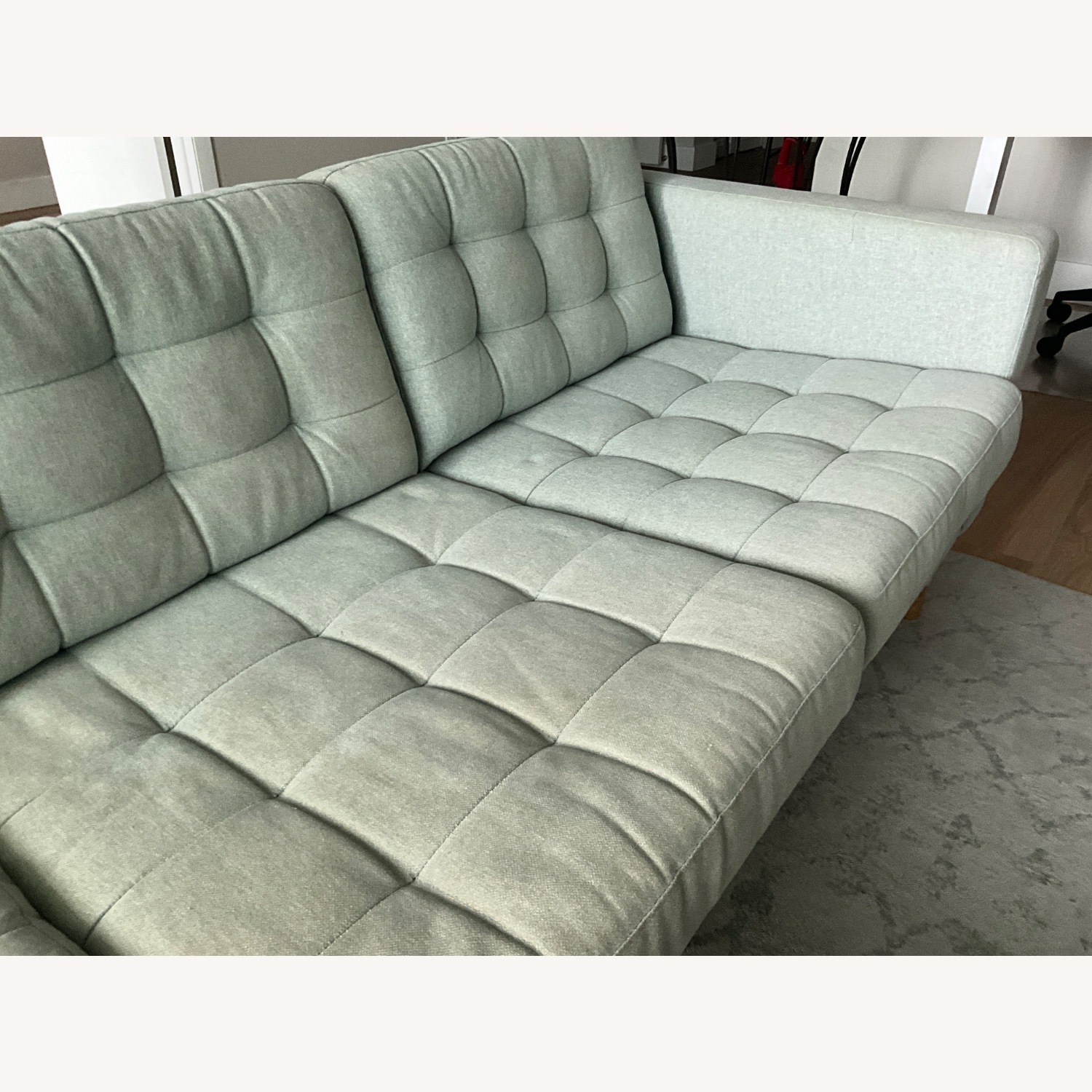 IKEA Morabo Light Gray Fabric 2 Piece Sectional - image-4