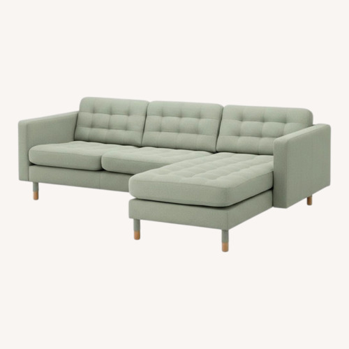 Used IKEA Morabo Light Gray Fabric 2 Piece Sectional for sale on AptDeco