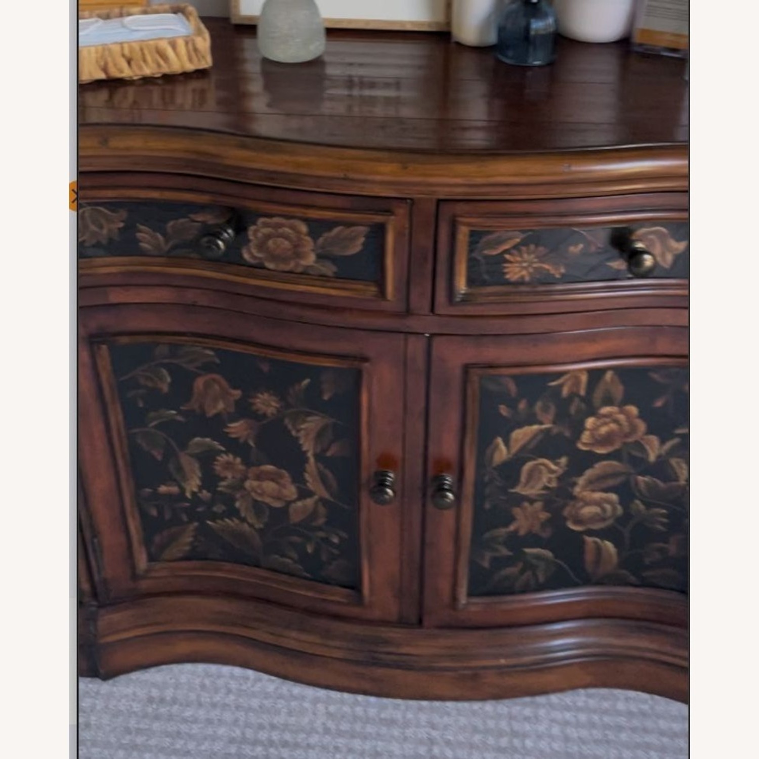 Painted Wood Cabinet - image-1