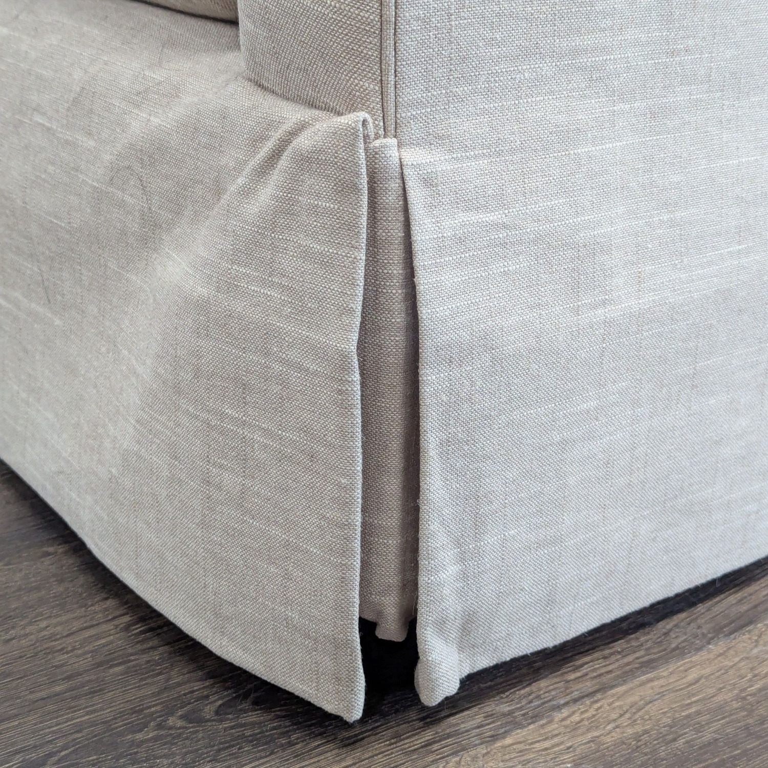 Crate and Barrel Magritte Modern Beige Loveseat - image-9