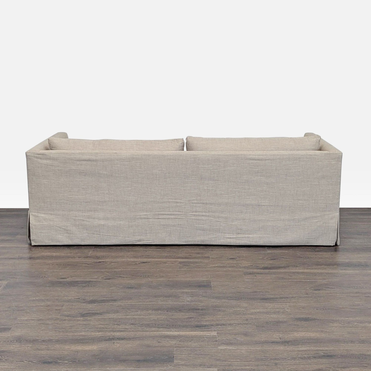 Crate and Barrel Magritte Modern Beige Loveseat - image-4