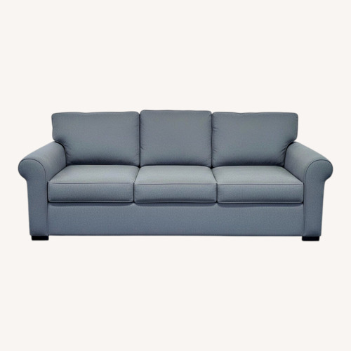 Used Jonathan Louis 3-Seat Gray Sofa with Rolled Arms Sofa for sale on AptDeco