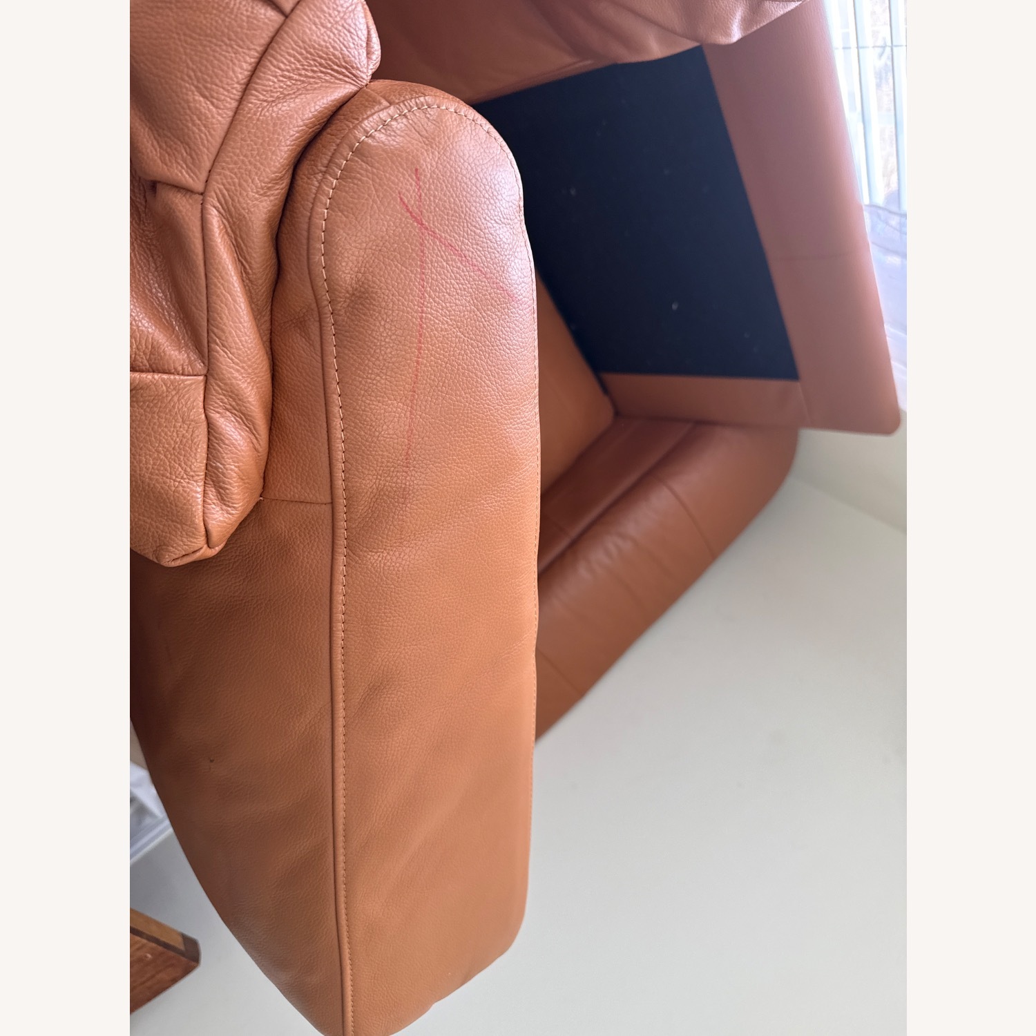 IKEA LIDHULT Leather 3 Seats Sofa  - image-10