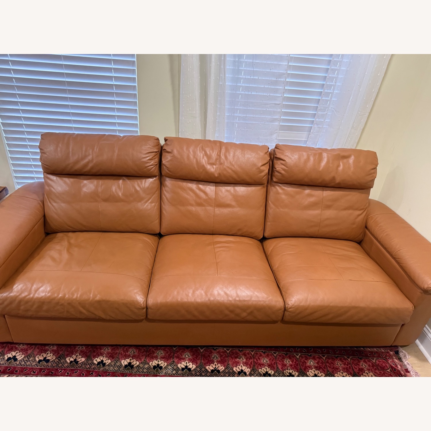 IKEA LIDHULT Leather 3 Seats Sofa  - image-1