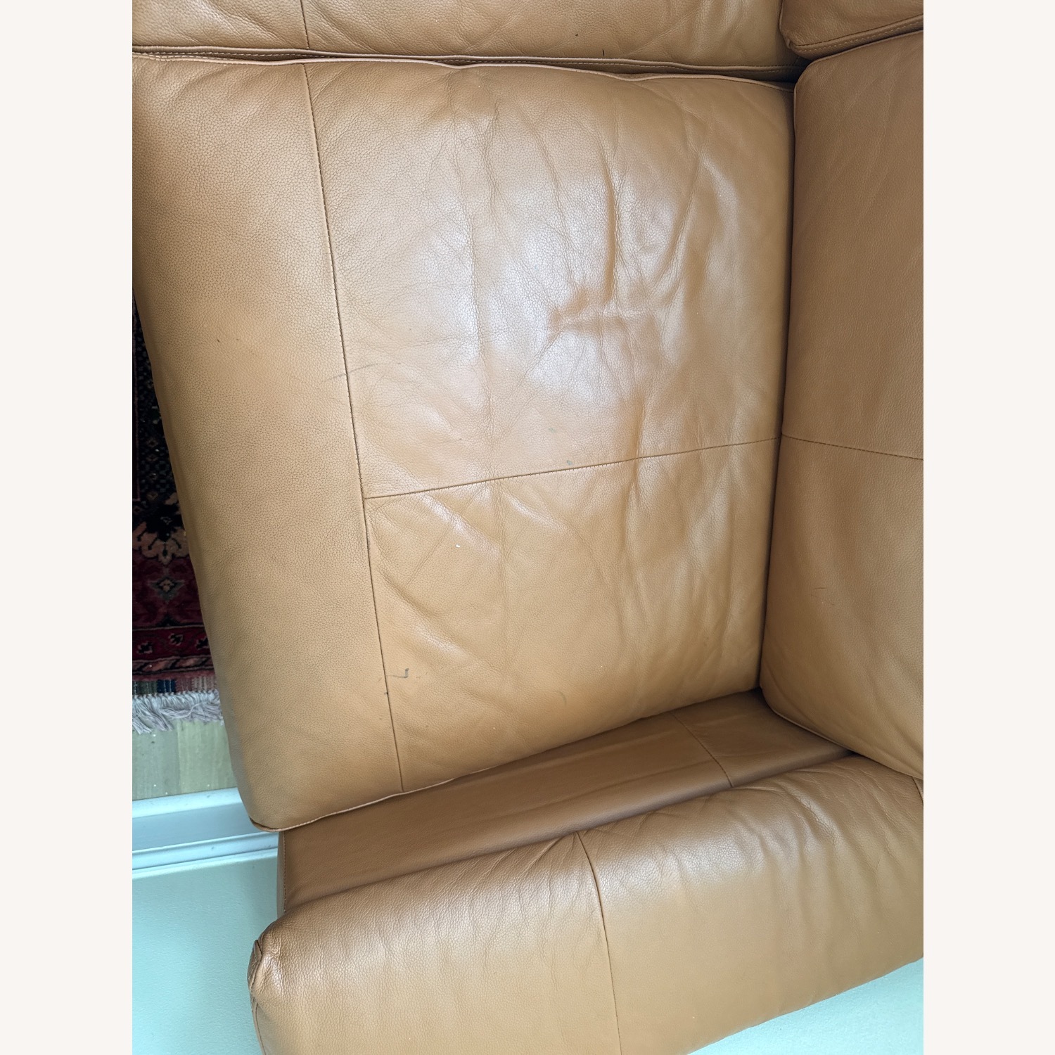 IKEA LIDHULT Leather 3 Seats Sofa  - image-8