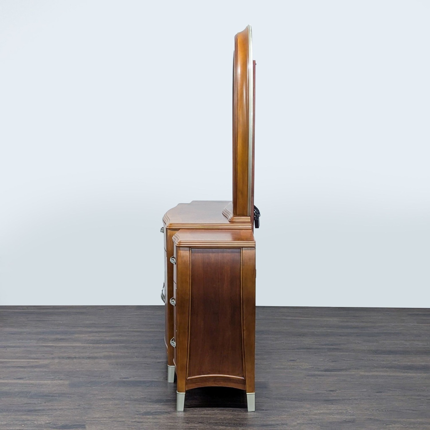 Michael Amini Elegant Wood Dresser with Mirror  - image-7