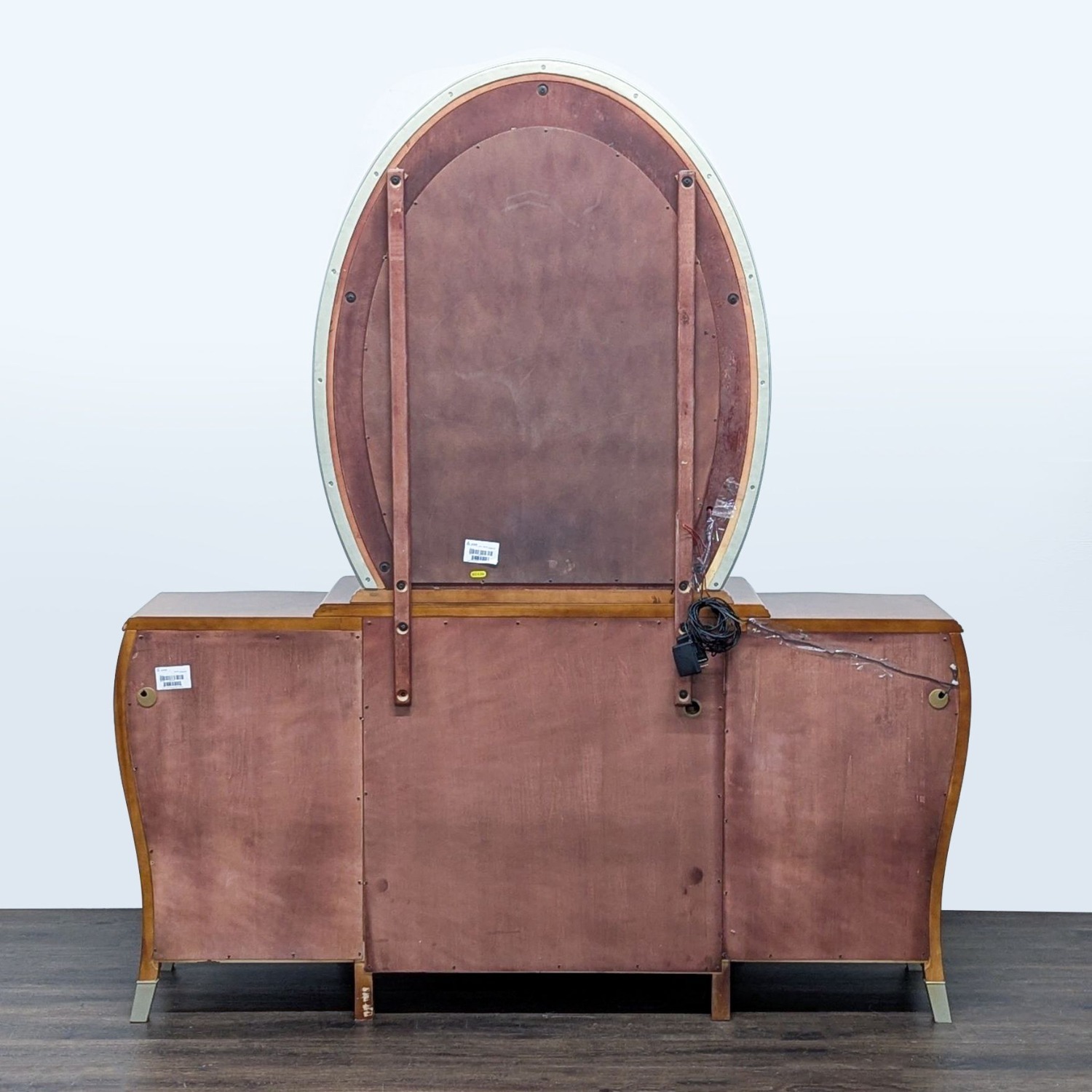 Michael Amini Elegant Wood Dresser with Mirror  - image-6