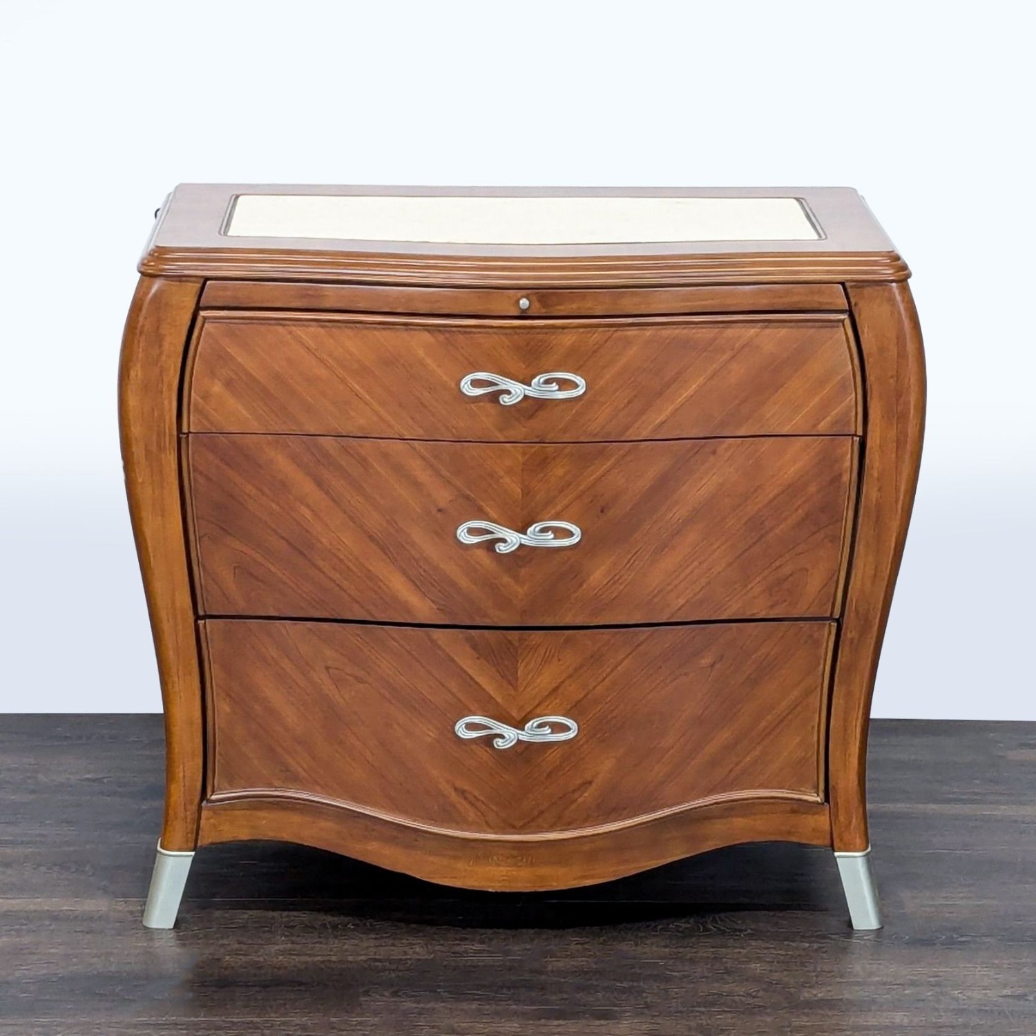 Michael Amini Three Drawer Nightstand - image-2