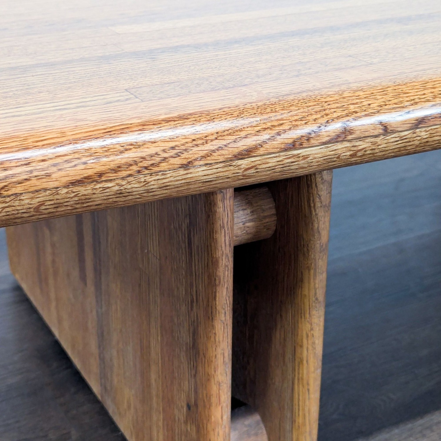 Post Modern Oak Coffee Table - image-8