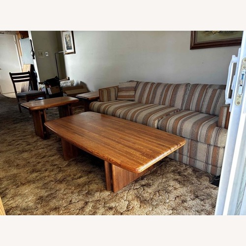 Used Post Modern Oak Coffee Table for sale on AptDeco
