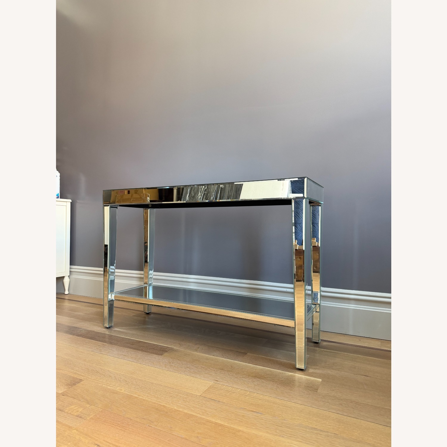 Z Gallerie Silver Mirrored Glass Side Table - image-6