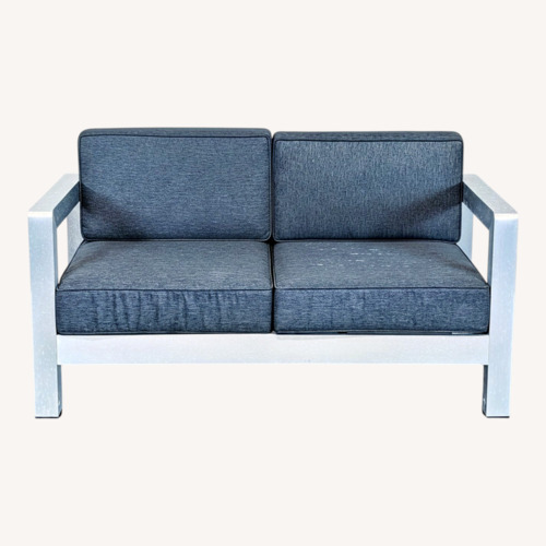 Used Christopher Knight Aviara Modern Gray Cushioned Sofa for sale on AptDeco