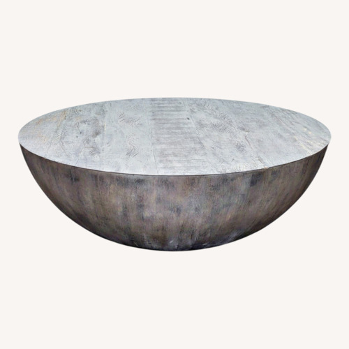 Used Wooden Sphere Coffee Table for sale on AptDeco