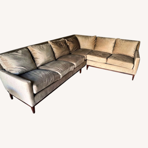 Used Lee Industries Light Brown 2 Piece Sectional for sale on AptDeco