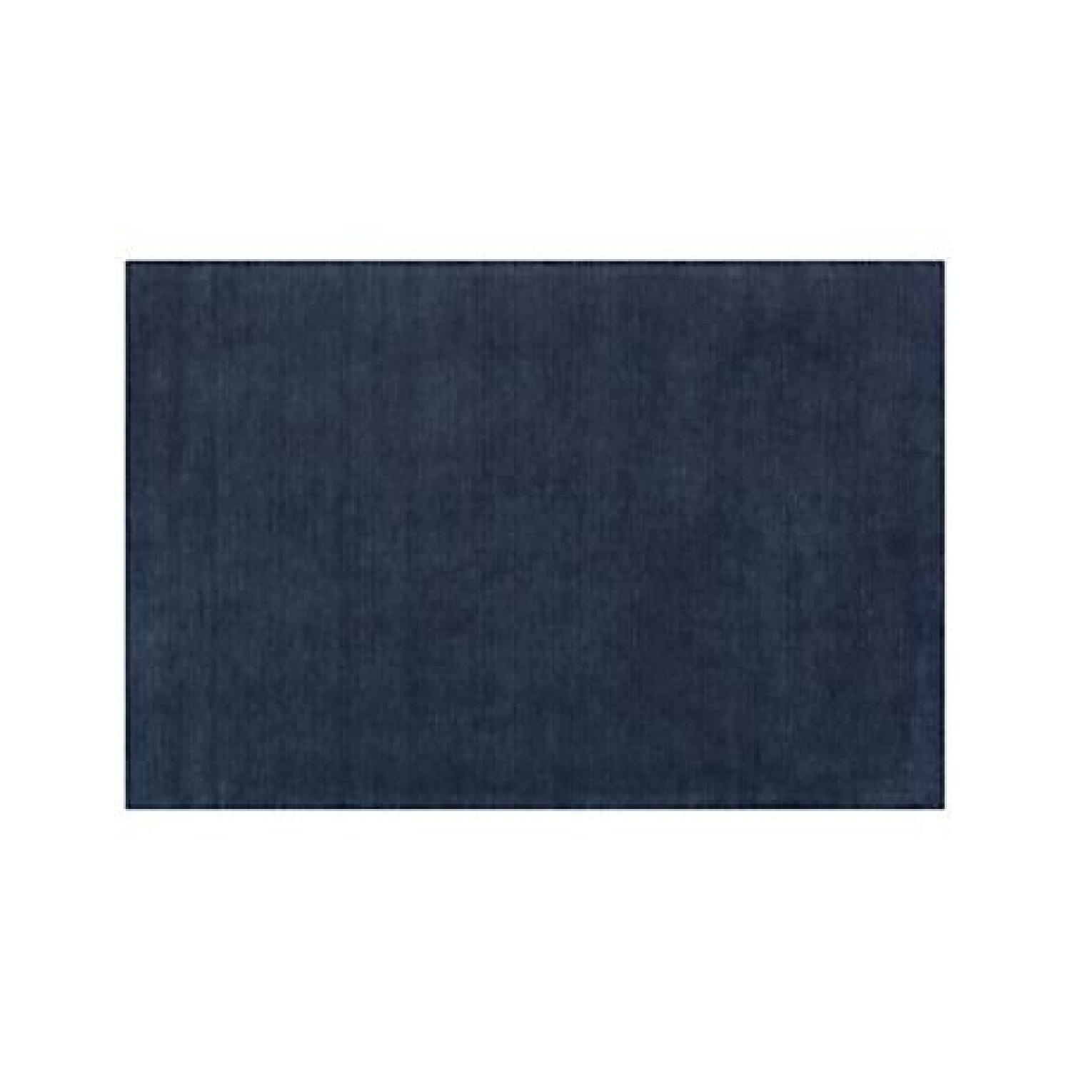 Crate & Barrel Baxter Blue Wool Area Rug 8' x 10' - image-4