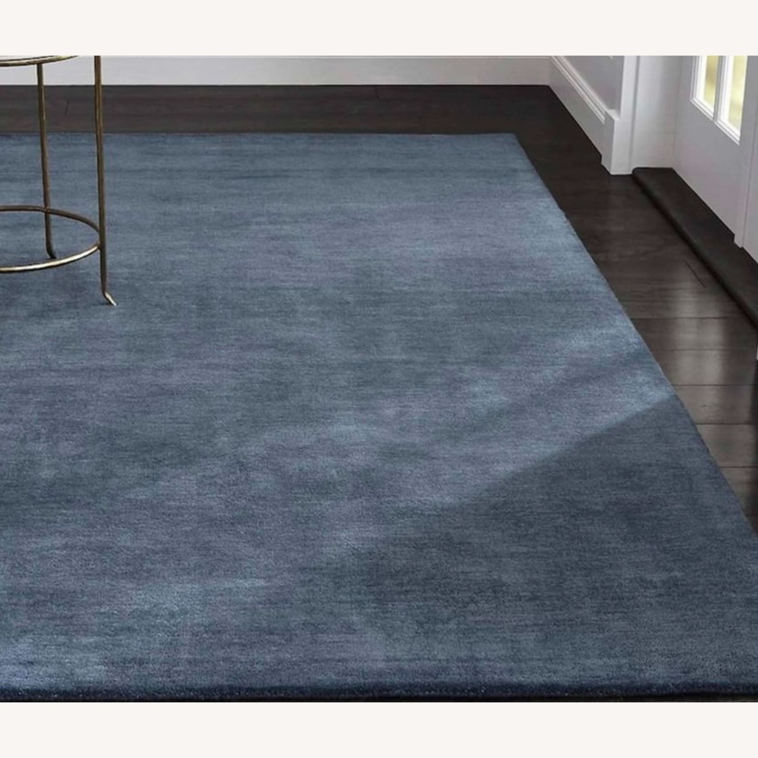Crate & Barrel Baxter Blue Wool Area Rug 8' x 10' - image-1