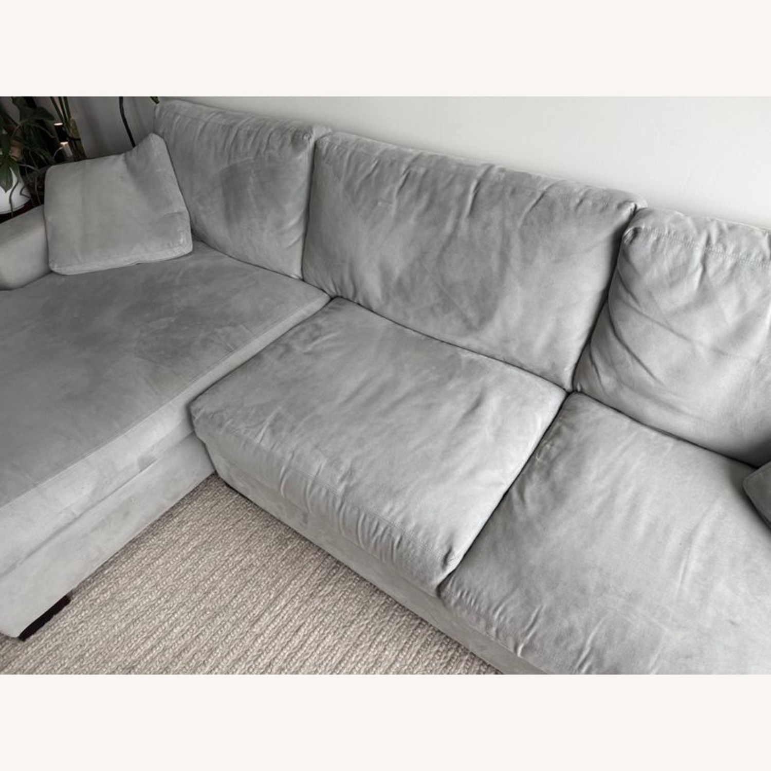 Room and Board Metro Gray Sectional Sofa - image-11