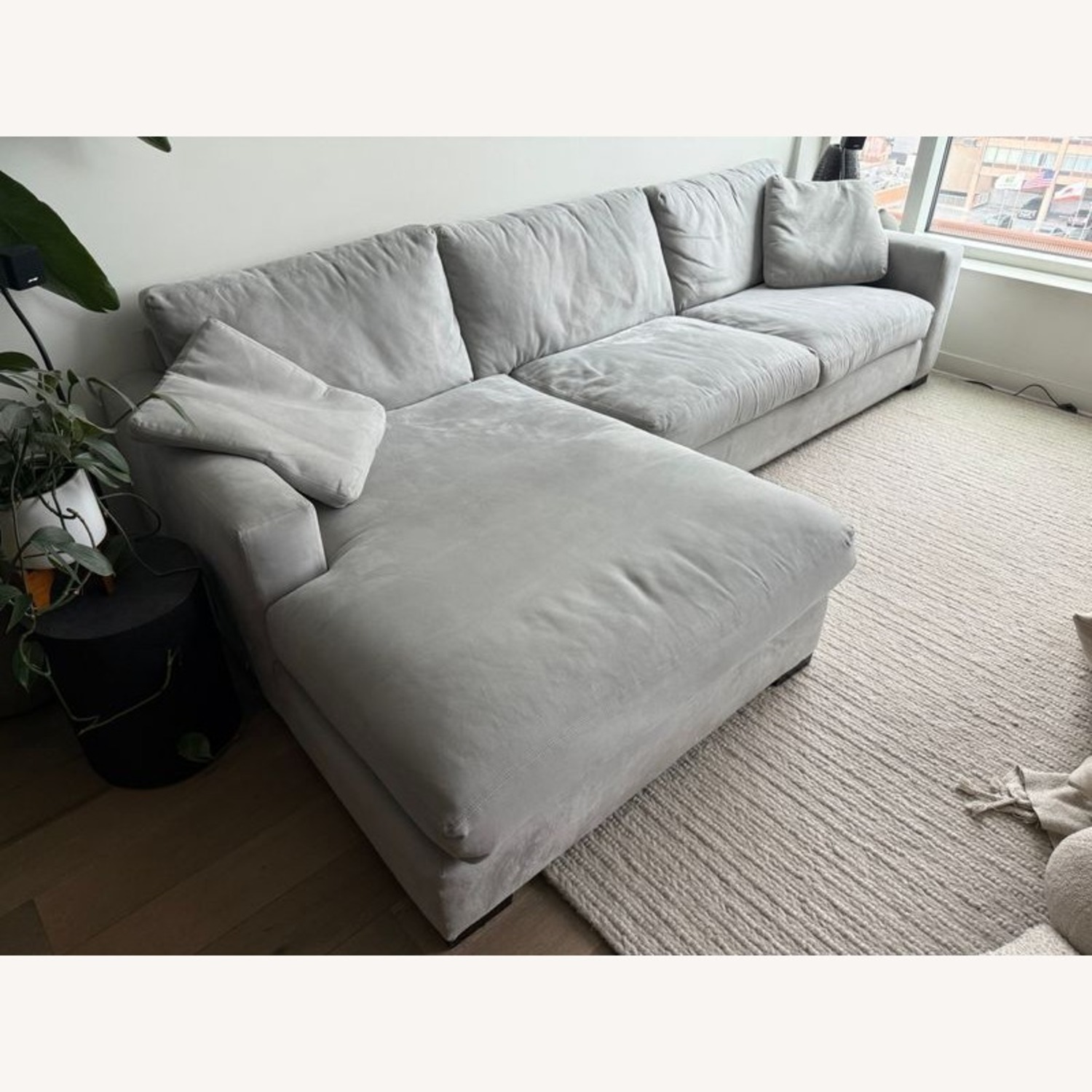 Room and Board Metro Gray Sectional Sofa - image-10