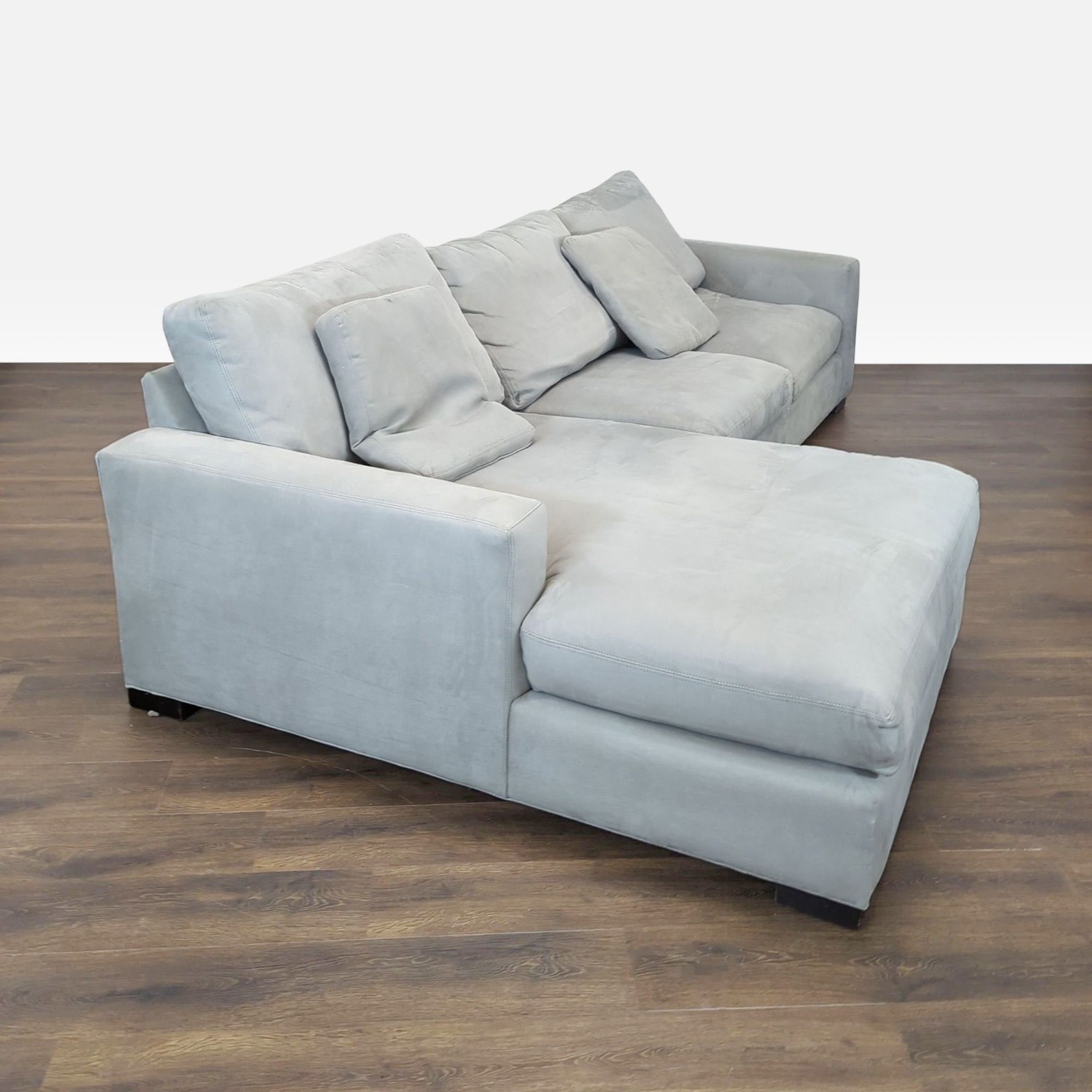 Room and Board Metro Gray Sectional Sofa - image-5