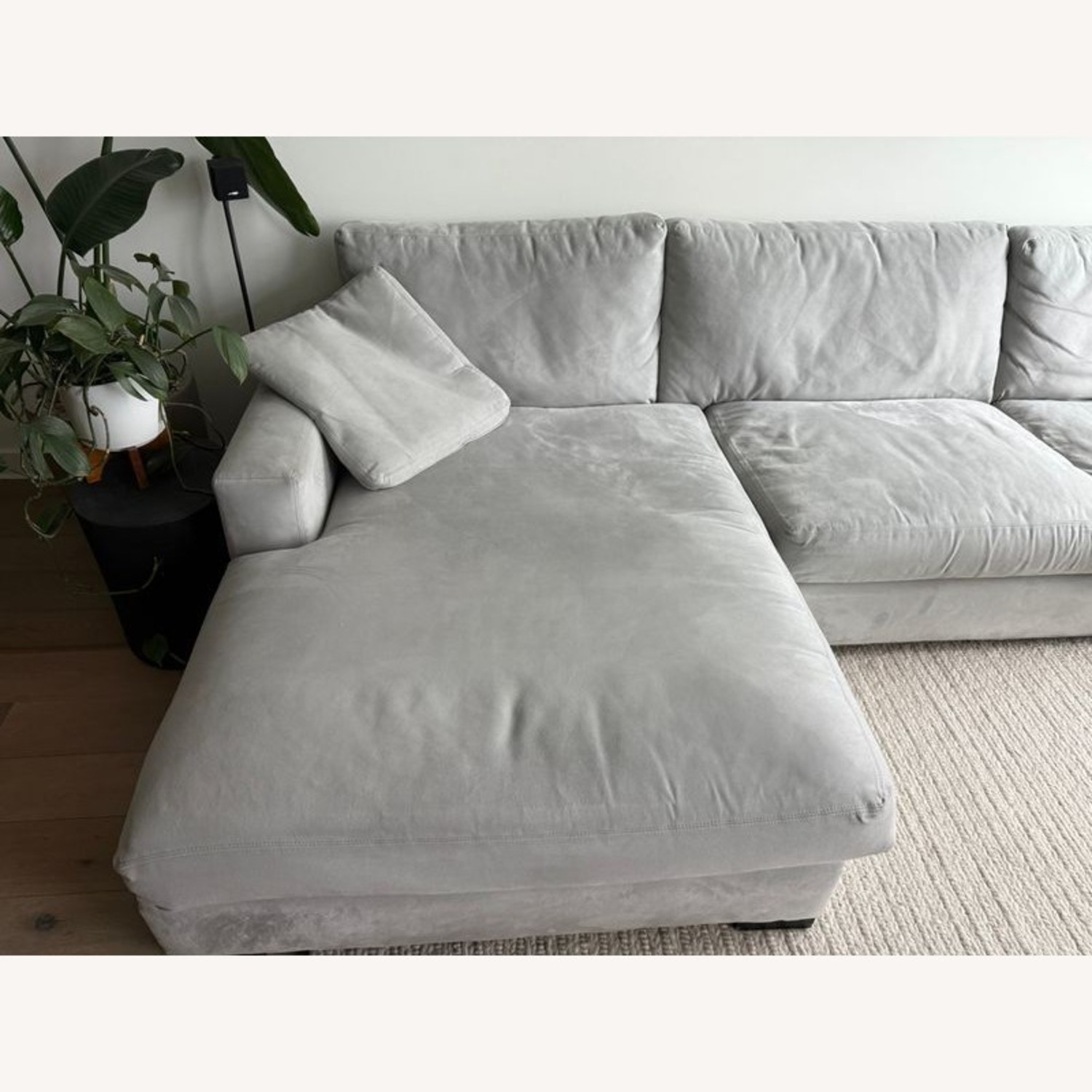 Room and Board Metro Gray Sectional Sofa - image-2