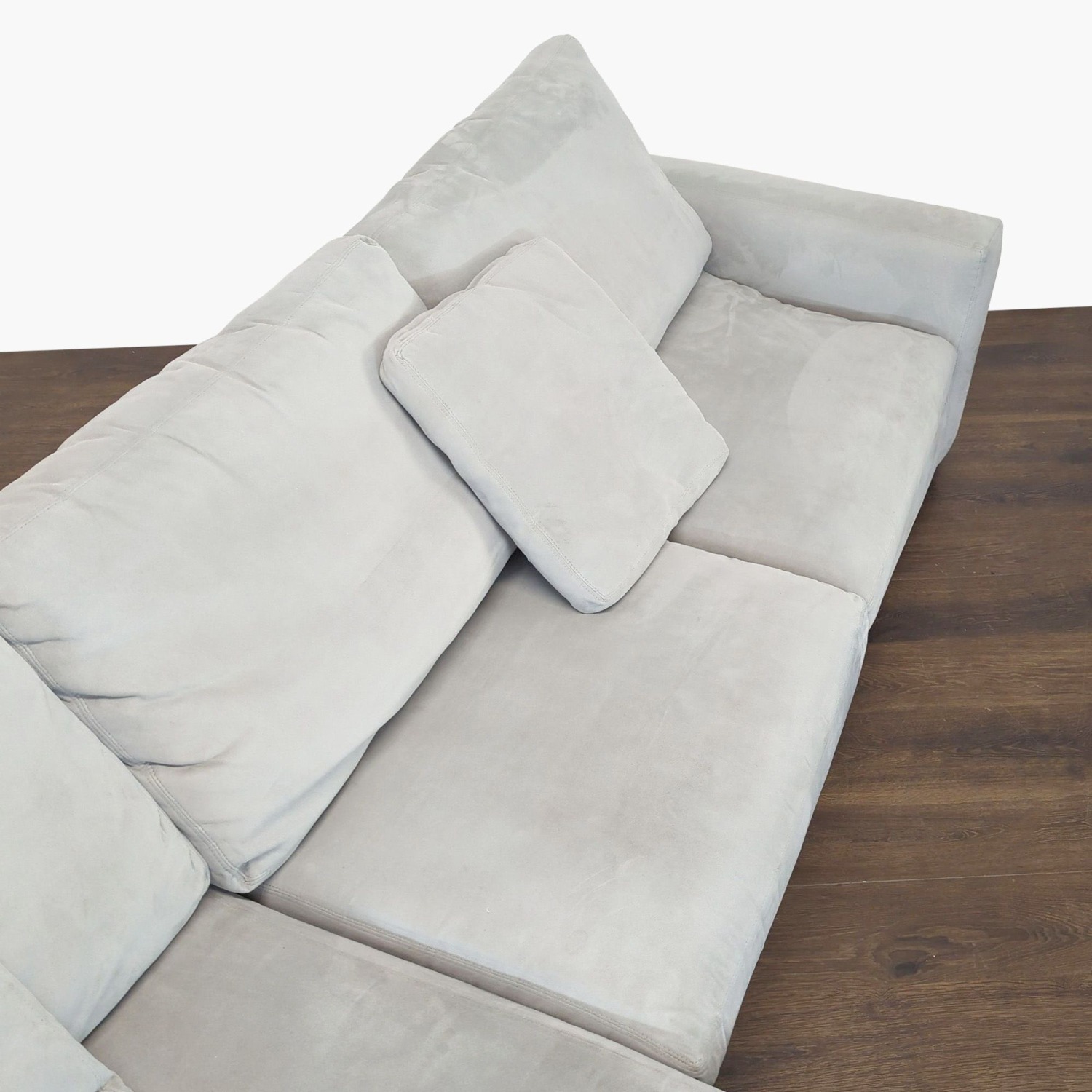 Room and Board Metro Gray Sectional Sofa - image-9