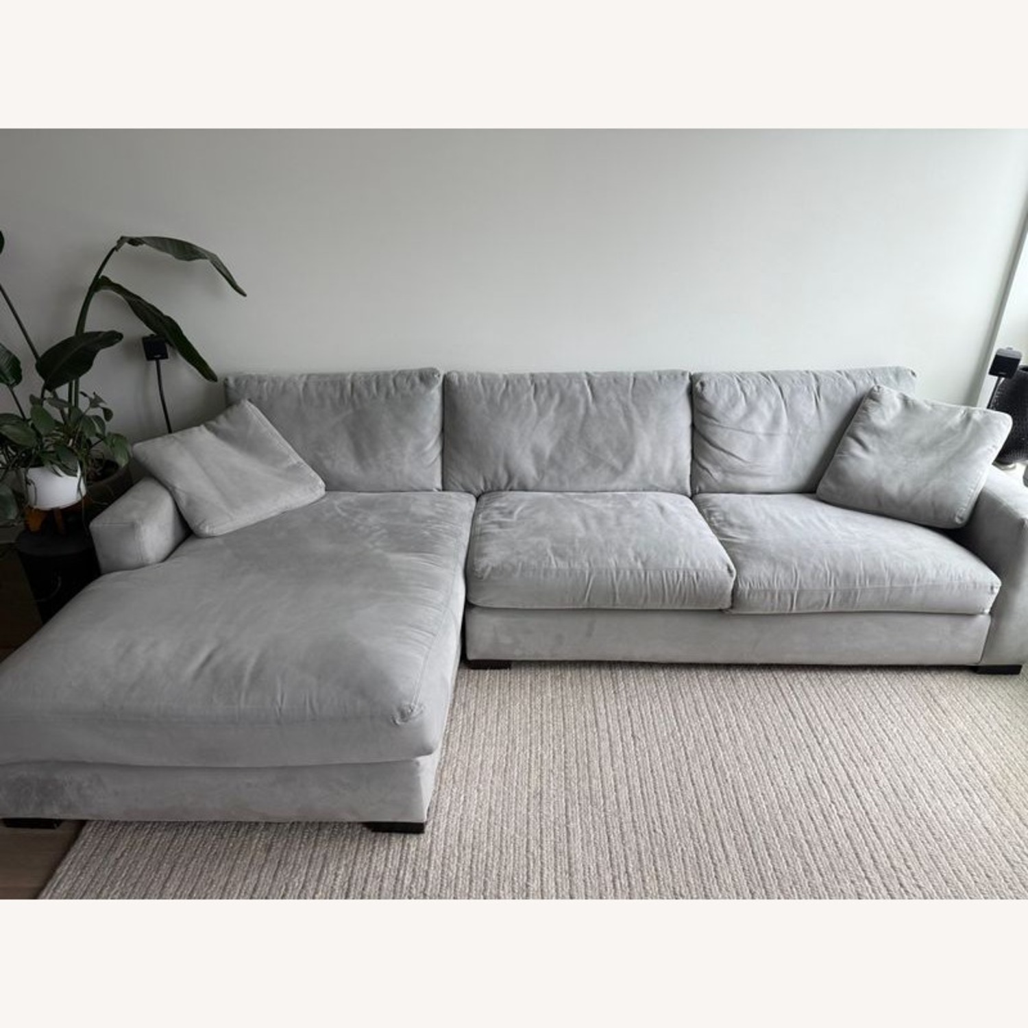Room and Board Metro Gray Sectional Sofa - image-3