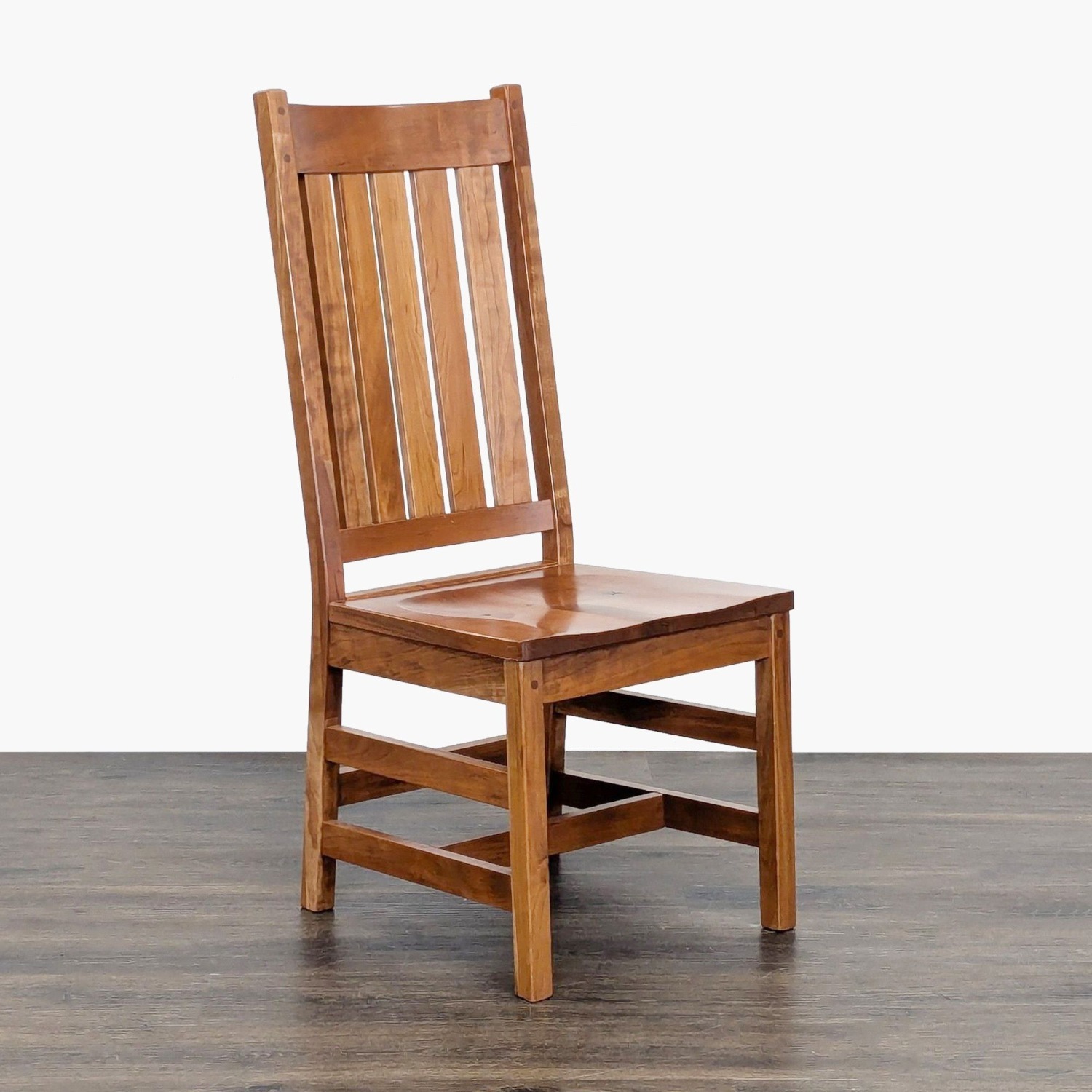 Amish Williamsburg Dining Chair in Rustic Cherry	 - image-8