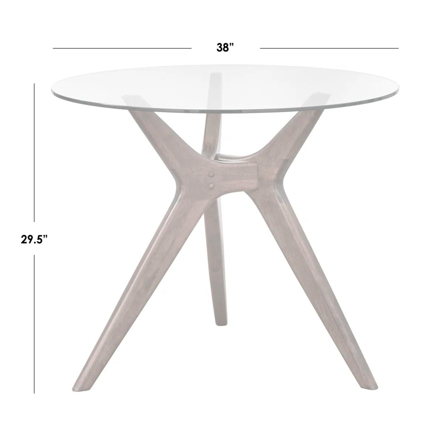 Wayfair Round Glass Dining Table - image-2