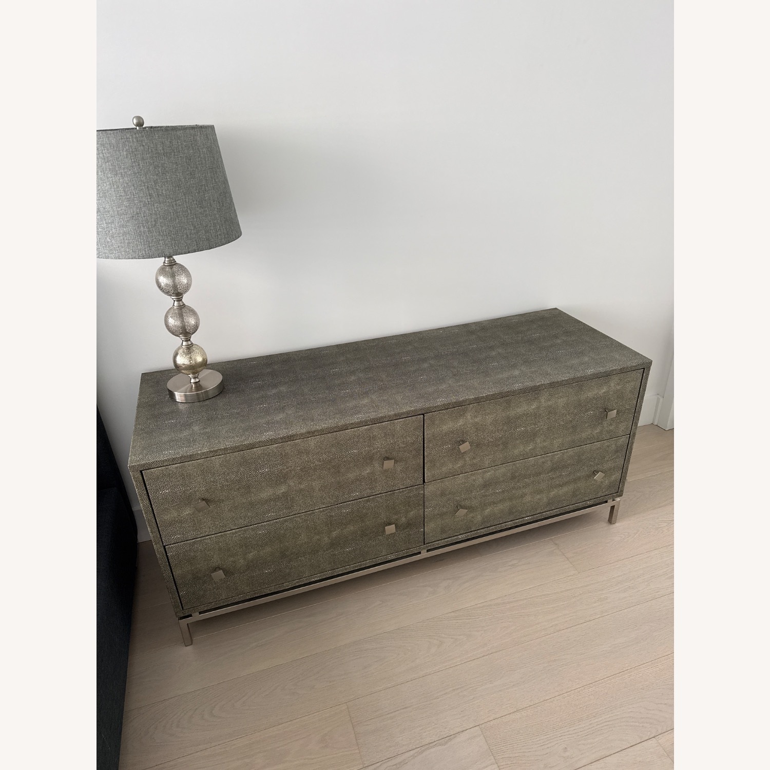 CB2 Shagreen Dark Gray Dresser - image-1