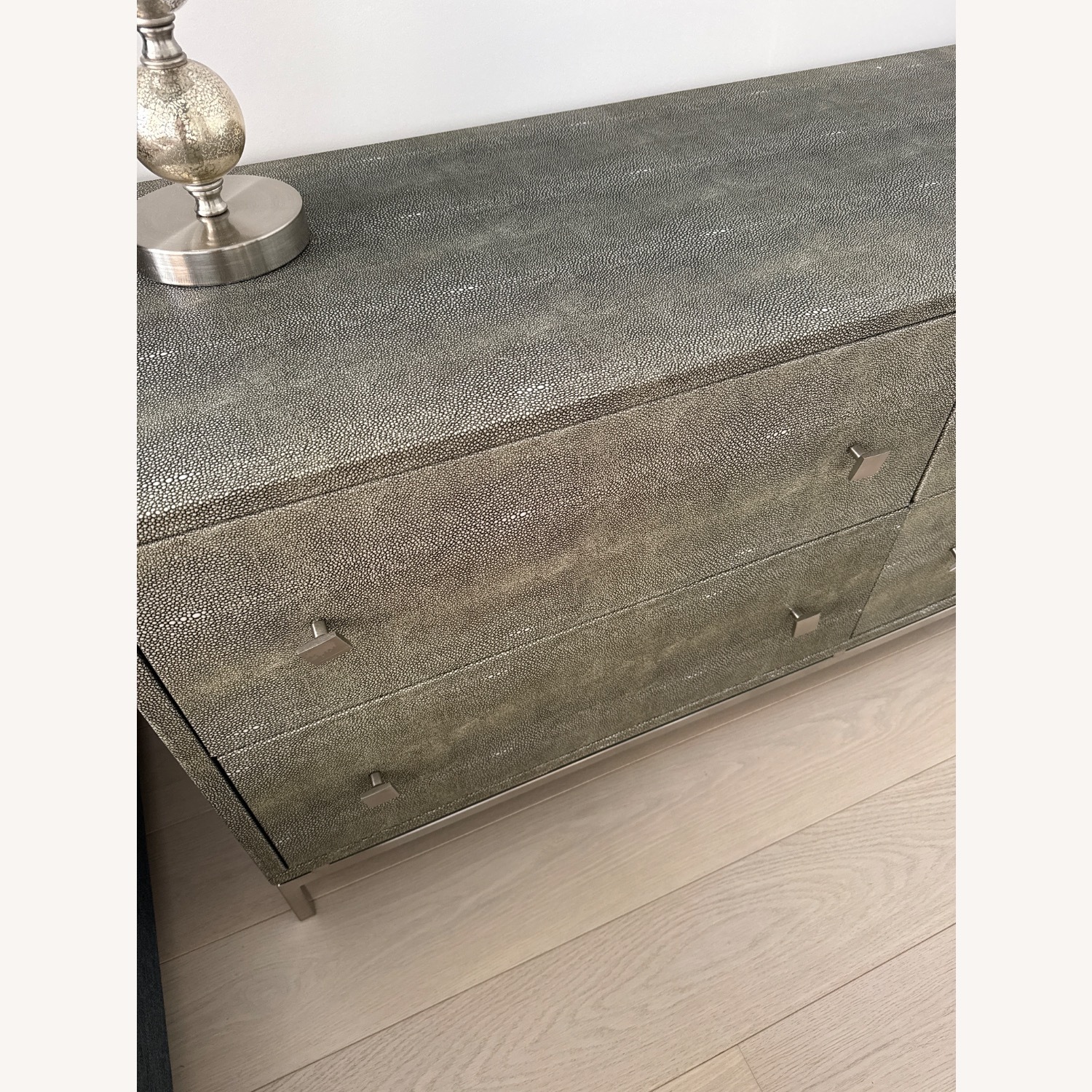 CB2 Shagreen Dark Gray Dresser - image-5