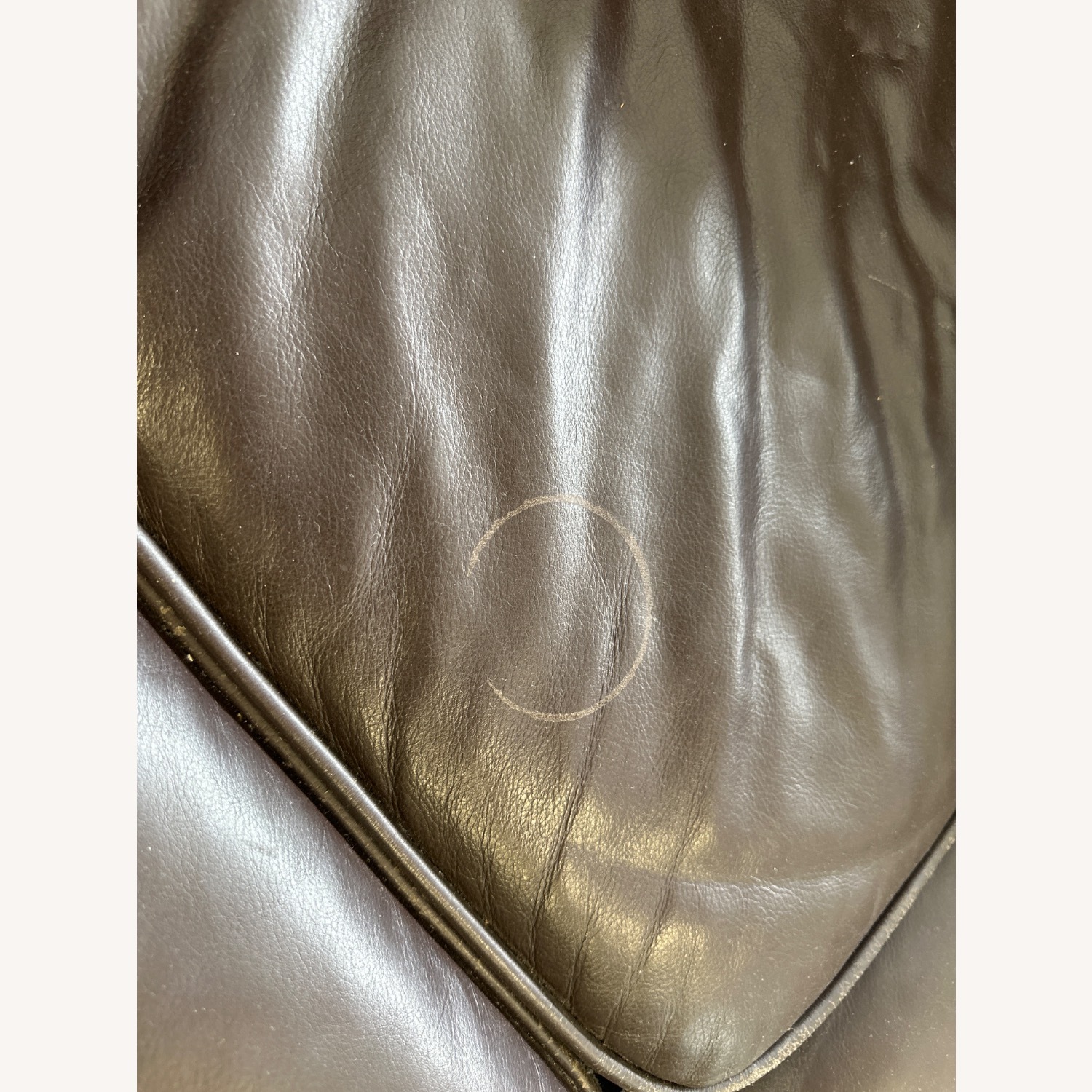 West Elm Henry Dark Brown Leather L Sectional Sofa - image-4