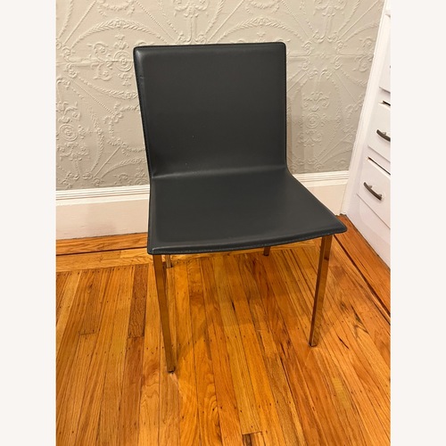 Used CB2 Phoenix Dark Gray Dining Chairs for sale on AptDeco