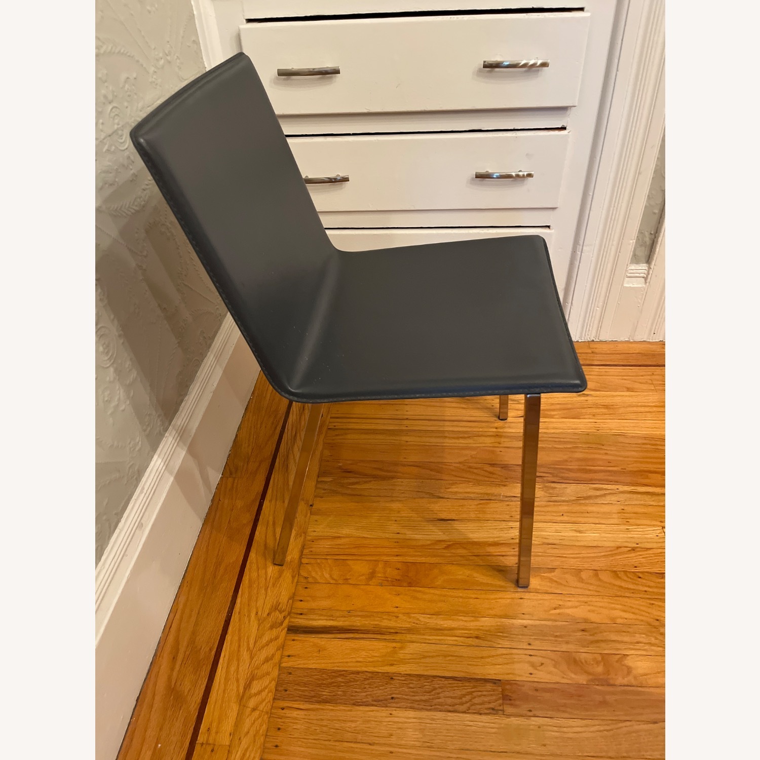 CB2 Phoenix Dark Gray Dining Chairs - image-3