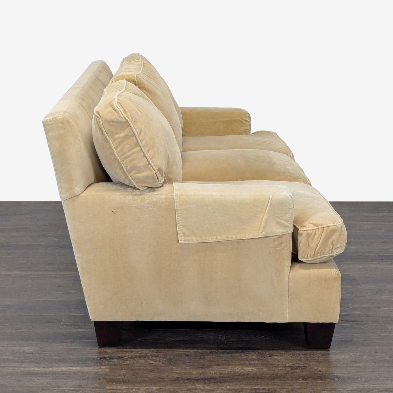 Baker 3-Seat Honey Gold Sofa - Plush Down Cushions - image-2