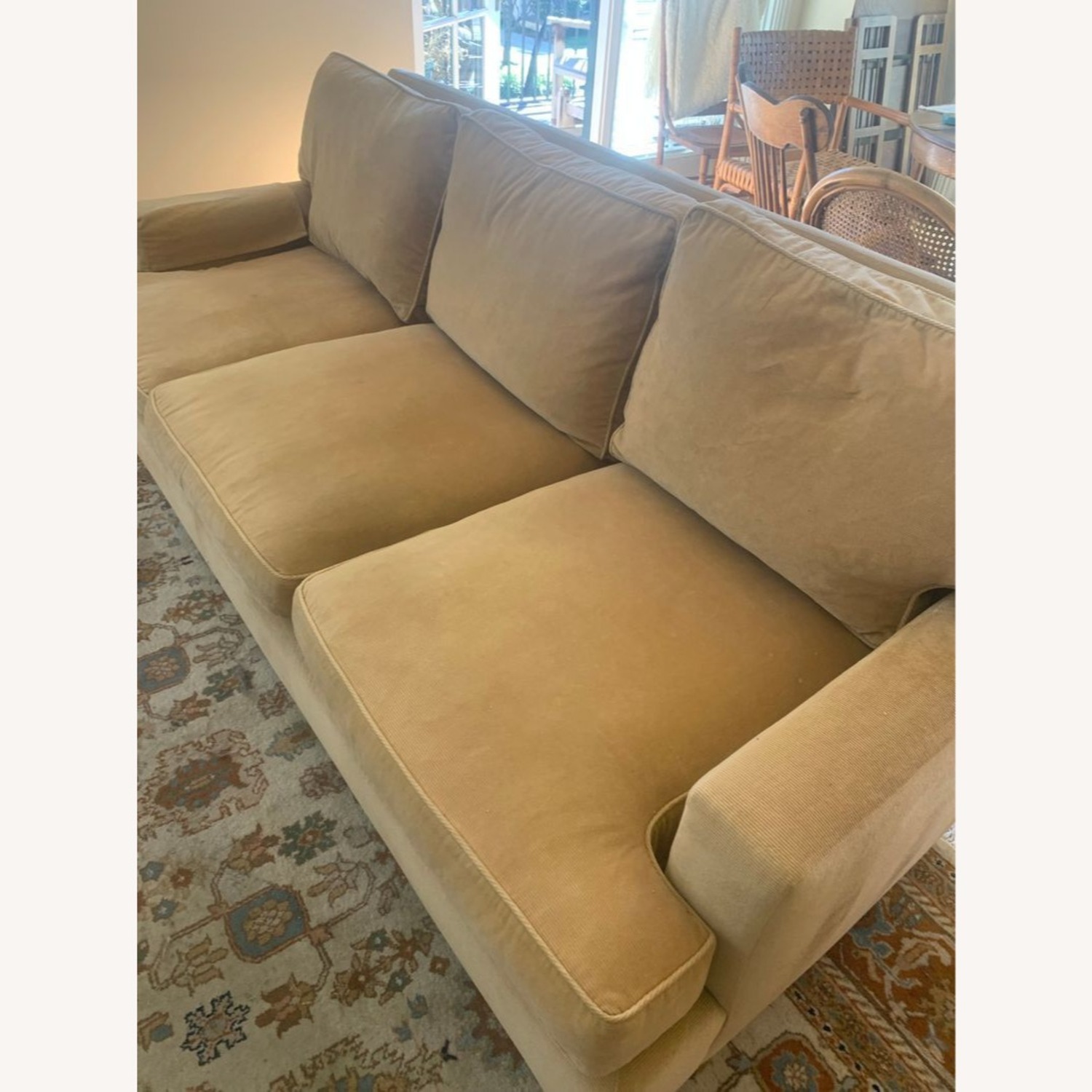 Baker 3-Seat Honey Gold Sofa - Plush Down Cushions - image-11