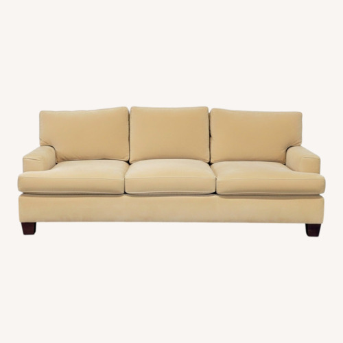 Used Baker 3-Seat Honey Gold Sofa - Plush Down Cushions for sale on AptDeco