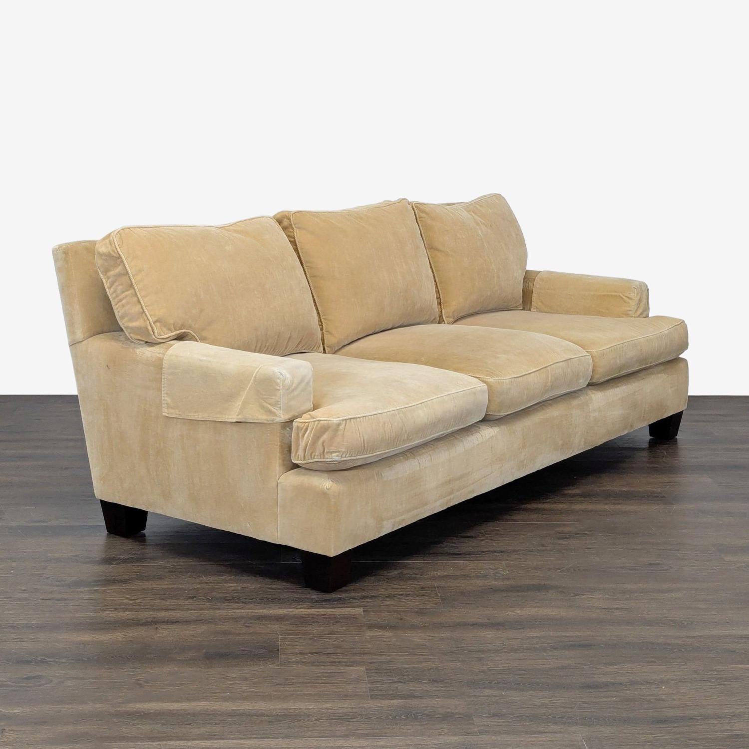 Baker 3-Seat Honey Gold Sofa - Plush Down Cushions - image-12