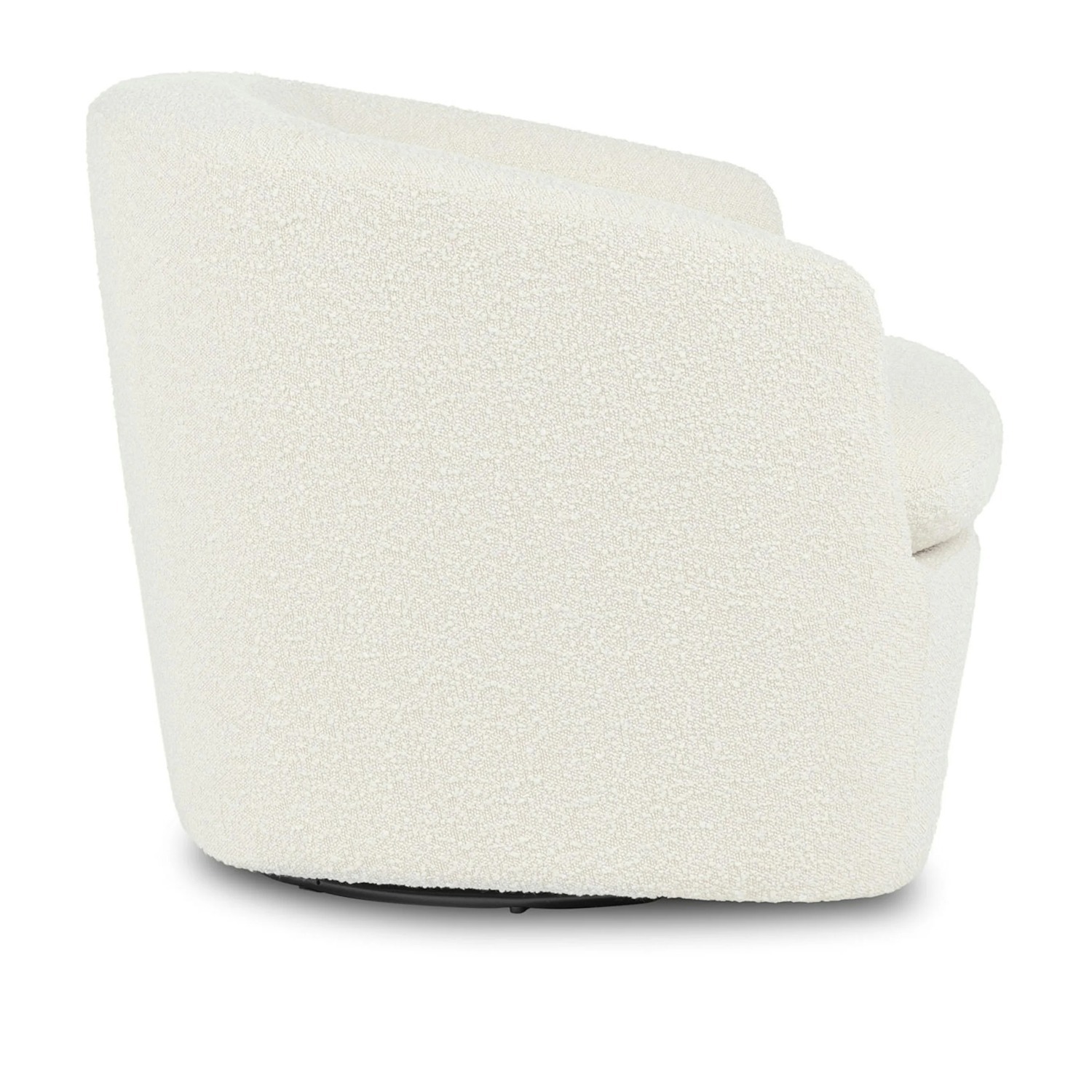 Article Turoy 32.5" Swivel Lounge Chair - Ivory Bouclé - image-3