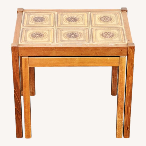 Used Vintage Mid-Century Tile Top Nesting Tables for sale on AptDeco