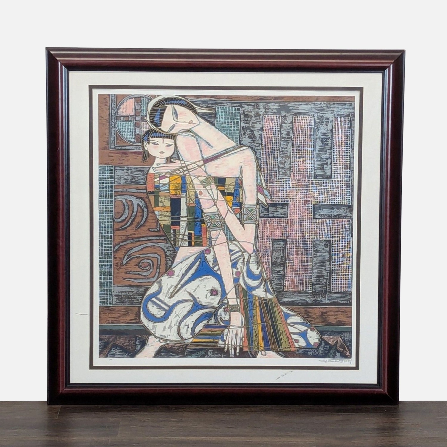 Ting Shao Kuang ‚Mother & Child‚ Framed Art Print - image-5
