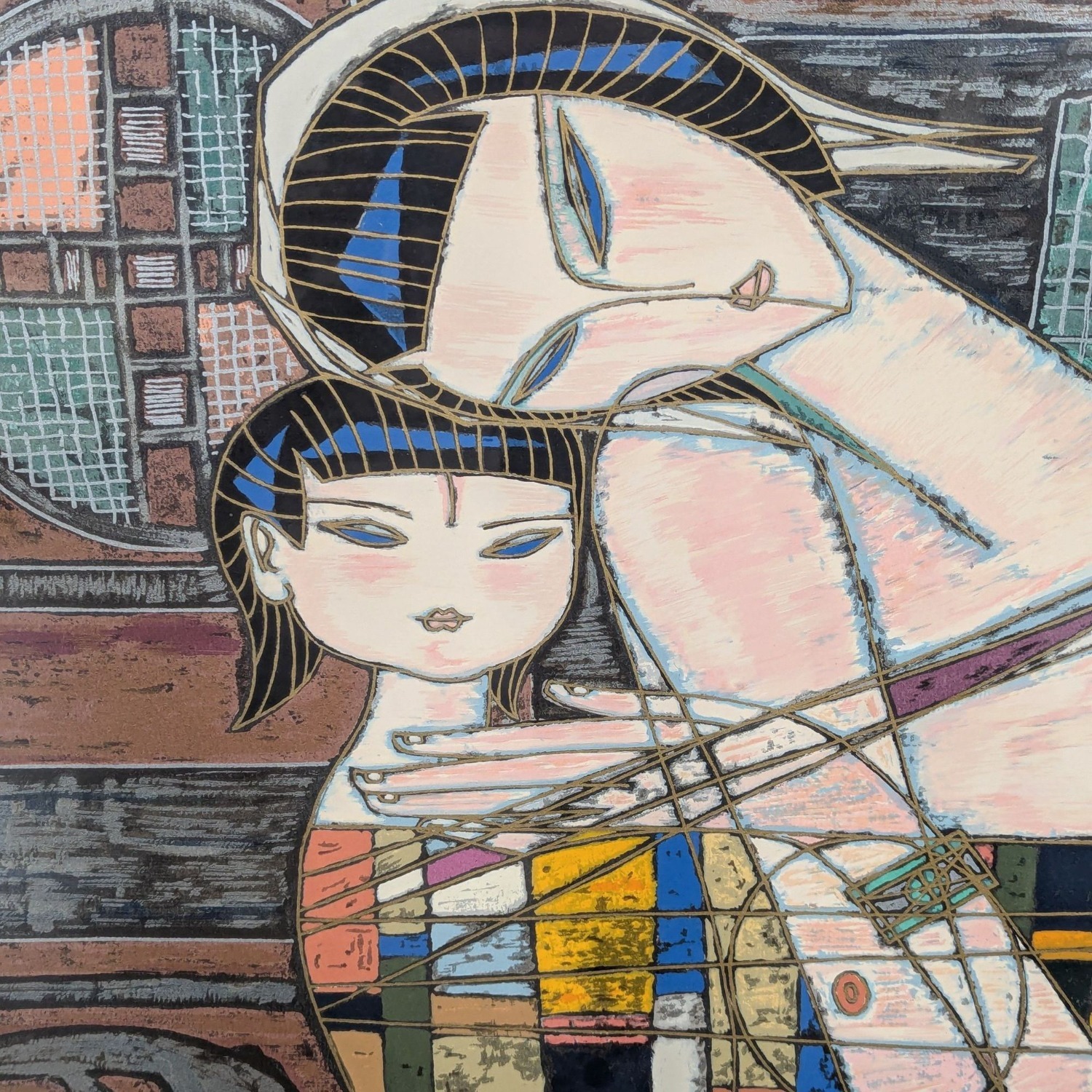 Ting Shao Kuang ‚Mother & Child‚ Framed Art Print - image-7